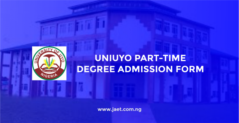 UNIUYO Part-Time Degree Admission Form