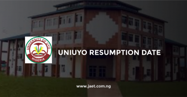 UNIUYO Resumption Date