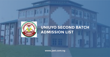 UNIUYO Second Batch Admission List