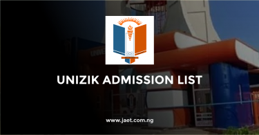 UNIZIK Admission List