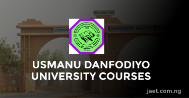 Usmanu Danfodiyo University Courses