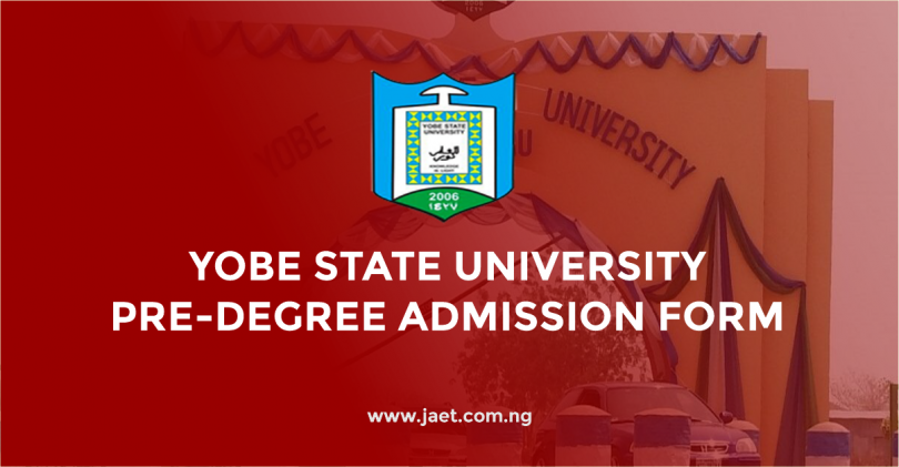 Yobe State University Pre-Degree Admission Form