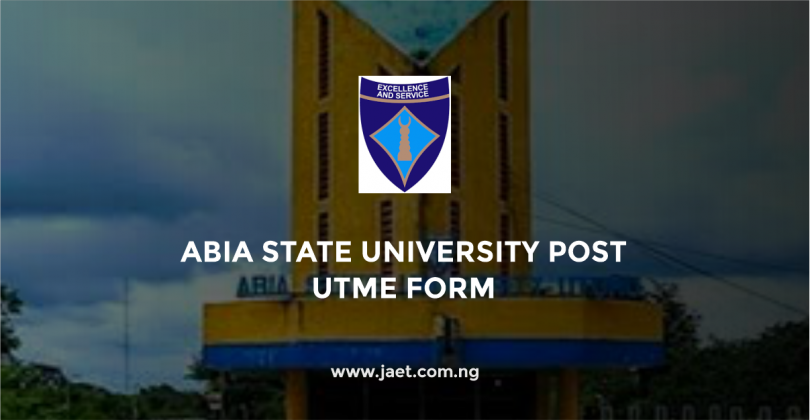 Abia State University Post UTME Form