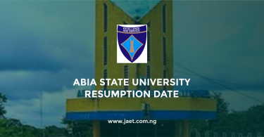 Abia State University Resumption Date