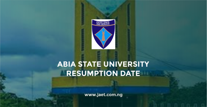 Abia State University Resumption Date