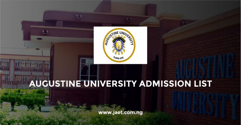 Augustine University Admission List