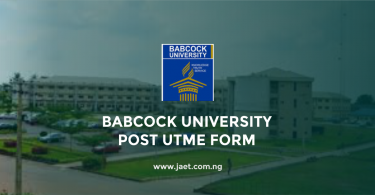 Babcock University Post UTME Form