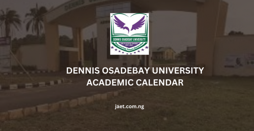 Dennis Osadebay University Academic Calendar
