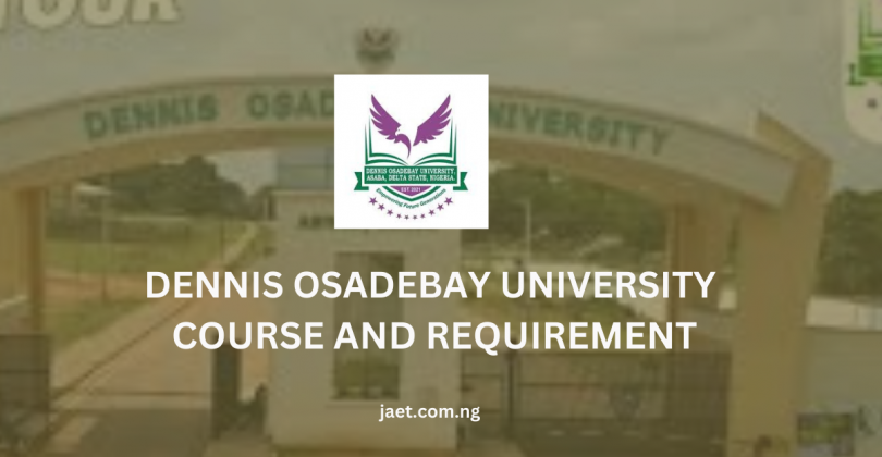 Dennis Osadebay University Courses