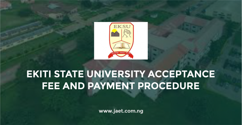 Ekiti State University Acceptance Fee