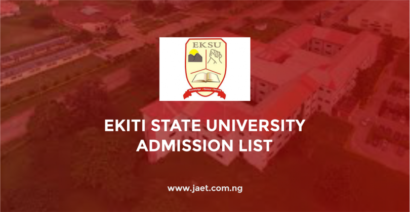 Ekiti State University Admission List