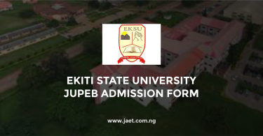 Ekiti State University JUPEB Admission Form