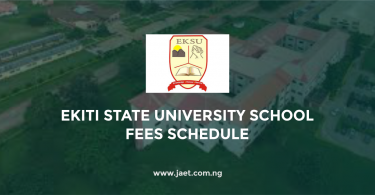 Ekiti State University School Fees