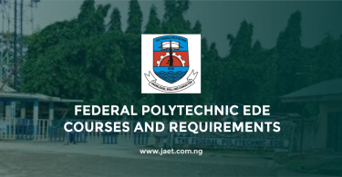 Federal Polytechnic Ede Courses and Requirements