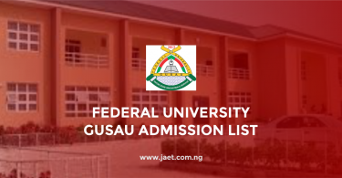 Federal University Gusau Admission List