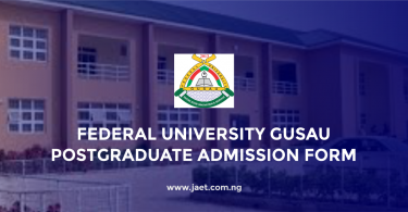 FUGUS Postgraduate Admission Form