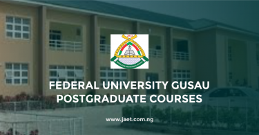 Federal University Gusau Postgraduate Courses