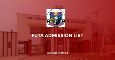 FUTA Admission List