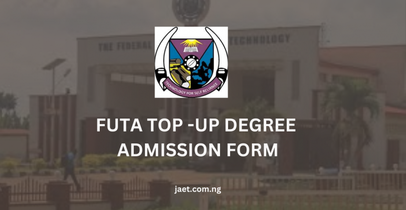 FUTA Top-Up Degree Admission Form