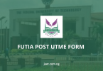 FUTIA Post UTME Form
