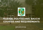 Federal Polytechnic Bauchi Courses