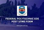 Federal Polytechnic Ede Post UTME Form
