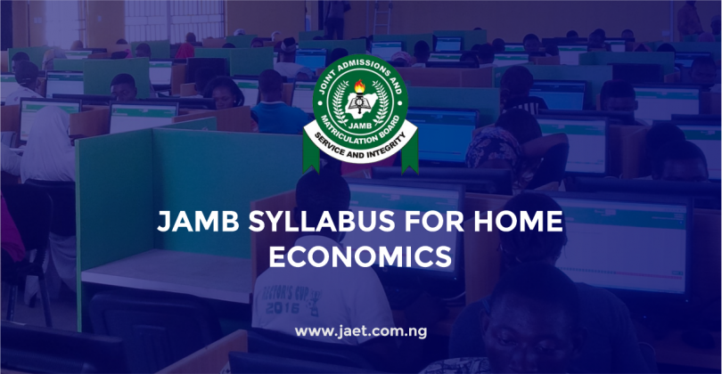 JAMB Syllabus for Home Economics