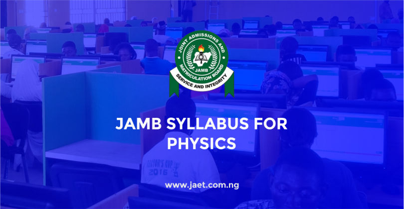JAMB Syllabus for Physics