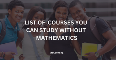 Courses You Can Study Without Mathematics
