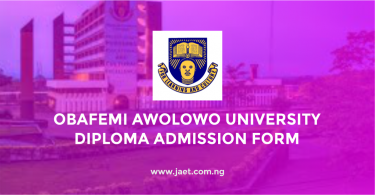 OAU Diploma Admission Form